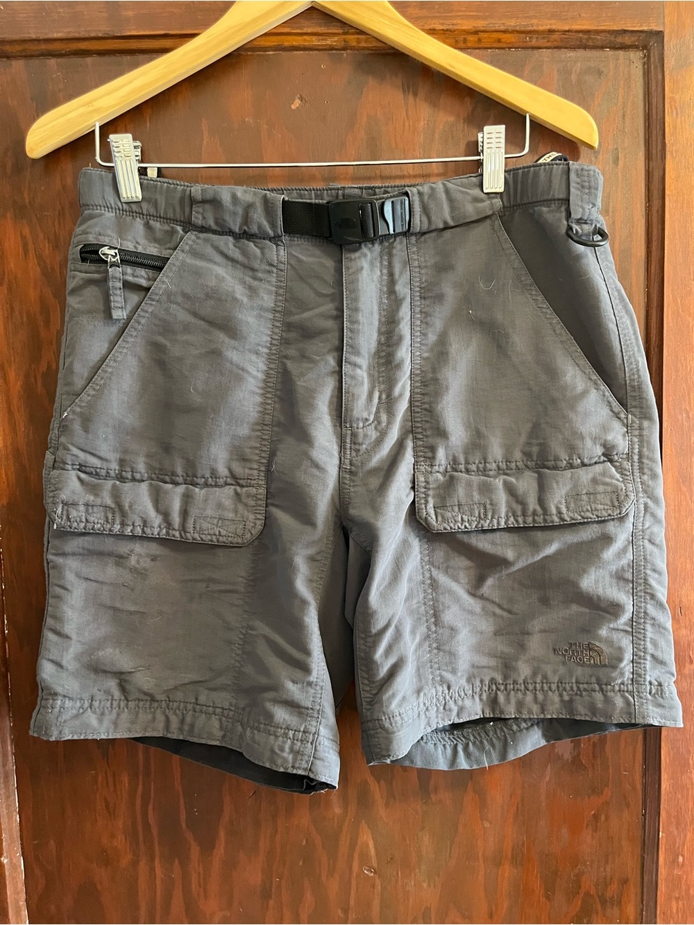 The North Face Convertible Hiking Cargo Shorts Gray Men's Small + Zip-Off Legs